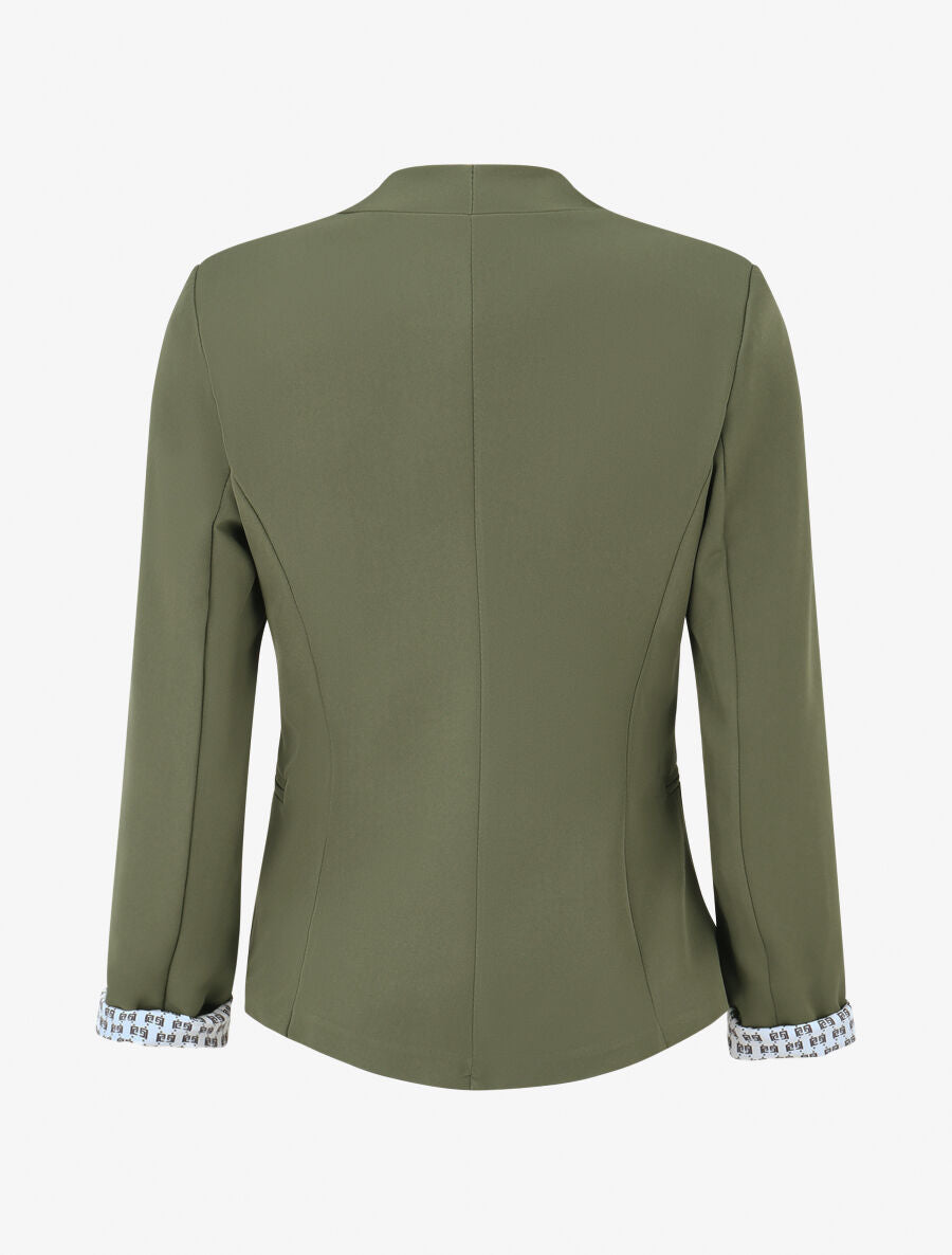 Veste droite à épaulettes - Kaki - 2