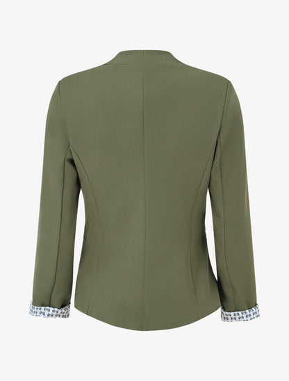 Veste droite à épaulettes - Kaki - 2