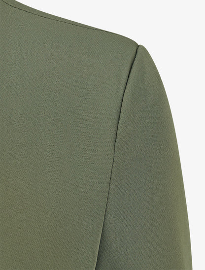 Veste droite à épaulettes - Kaki - 3