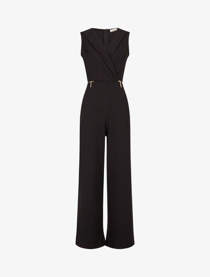 Combinaison droite à zips - Noir - 1