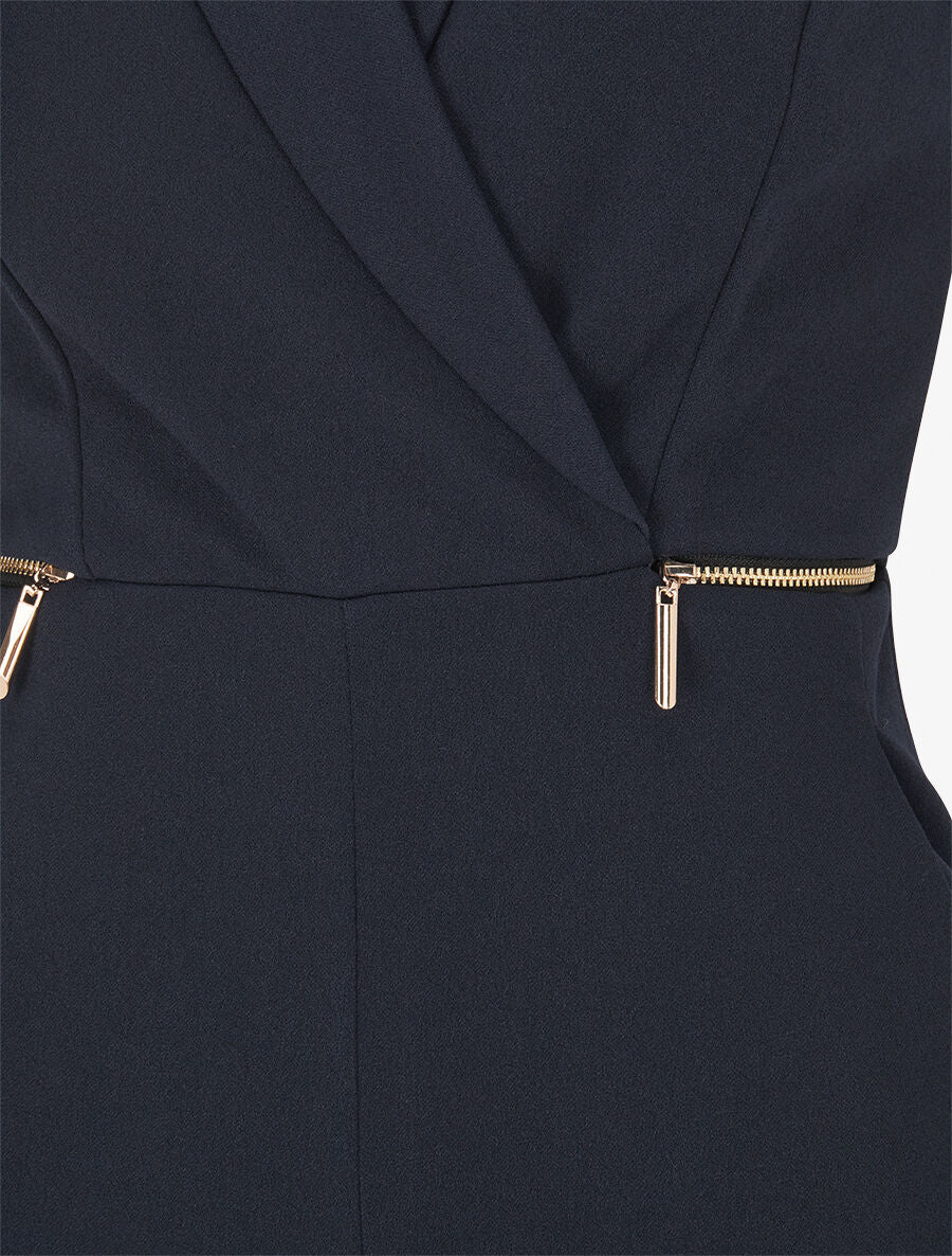 Combinaison droite à zips - Marine - 3
