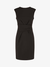 Robe ajustée à pans plissé - Noir - 5