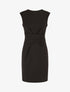 Robe ajustée à pans plissé - Noir - 5