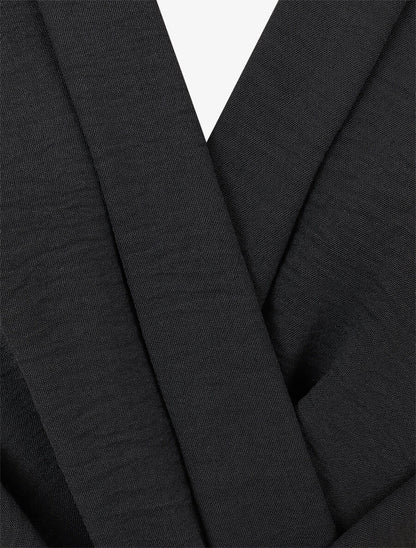 Top élastiqué et liens à nouer - Noir - 3