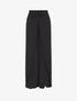 Pantalon tulipe uni à taille élastiquée - Noir - 4