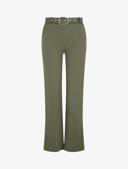 Pantalon long stretch - Kaki - 1