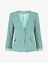 Blazer uni à 1 bouton - Vert d&