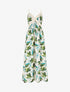 Robe élastiquée imprimé fleuri - Vert - 1