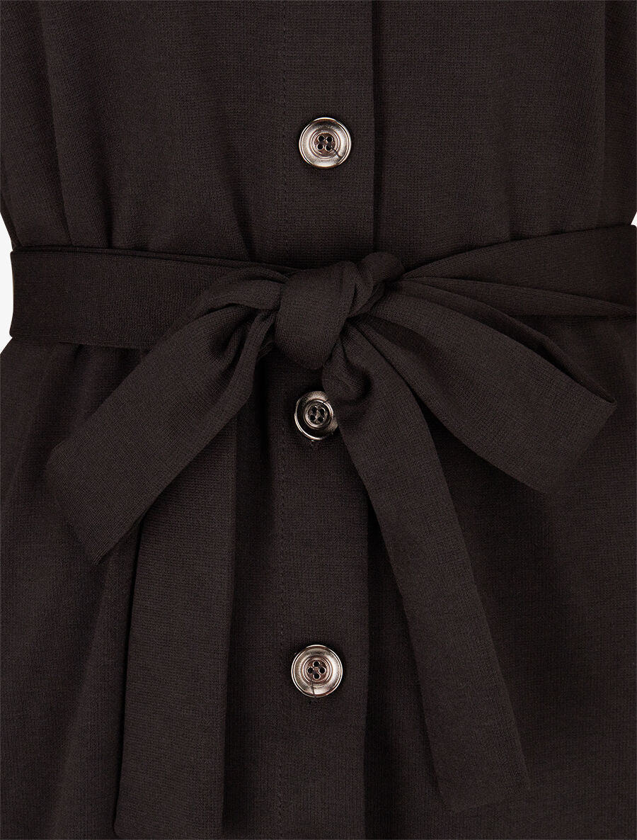 Chemise classique et ceinturée - Noir - 3