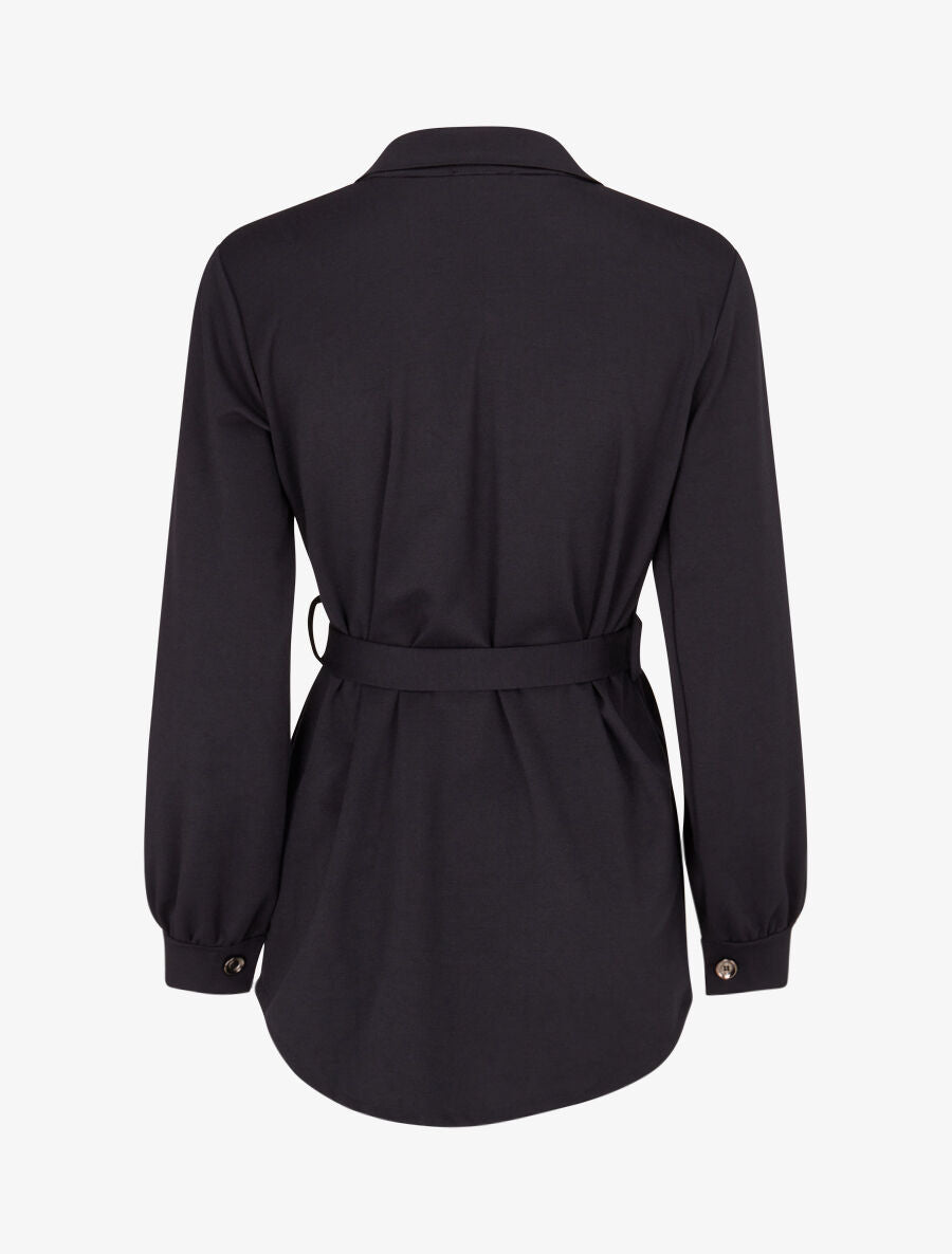 Chemise classique et ceinturée - Marine - 2