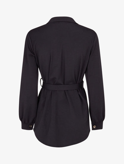 Chemise classique et ceinturée - Marine - 2