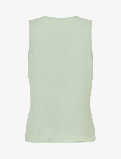 Top sans manches à col V - Vert d&