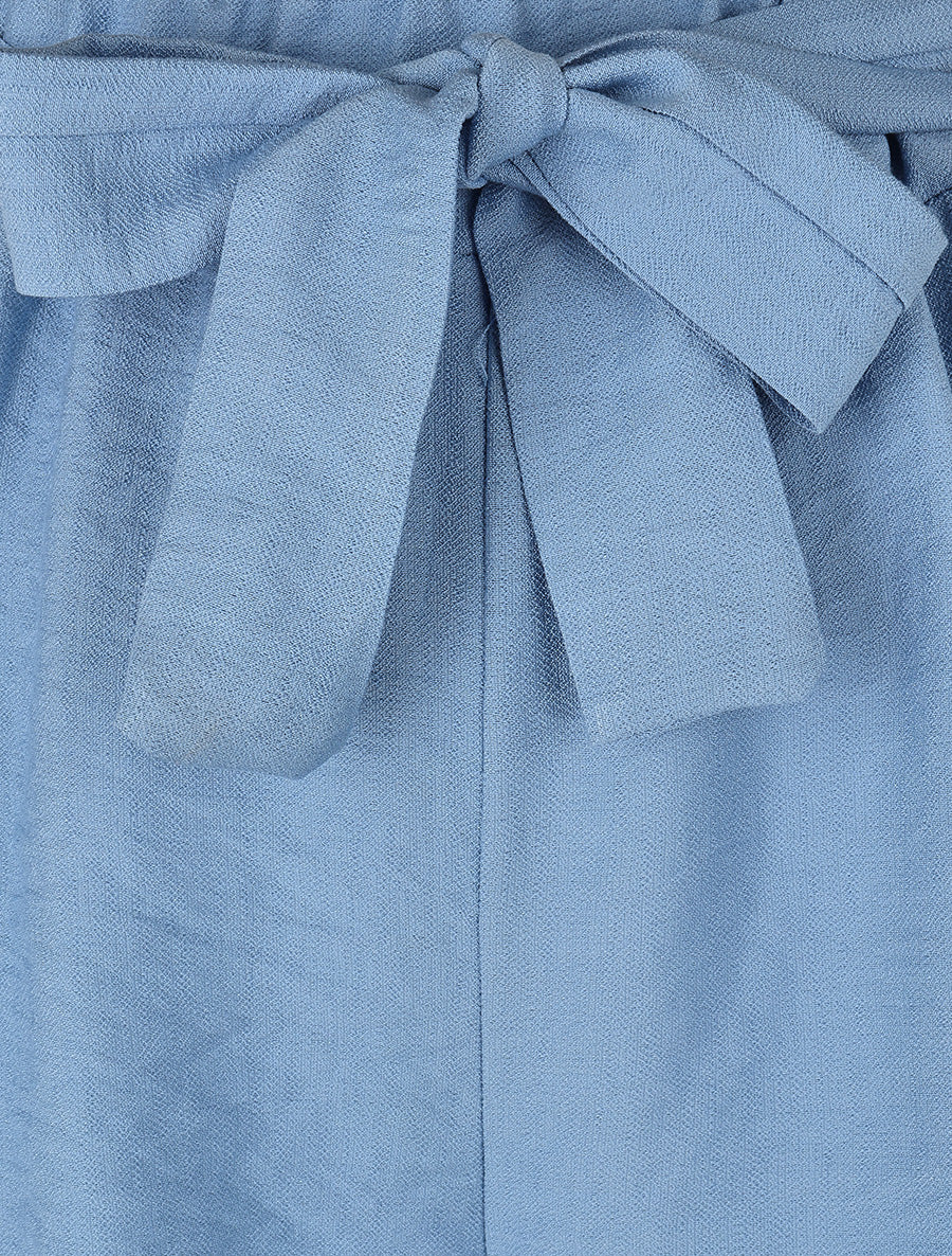 Short uni à revers - Bleu ciel - 3