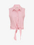 Chemise sans manches à nouer - Rose - 1