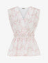 Top empire sans manches imprimé graphique - Rose - 1