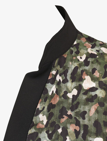 Blouse fluide à imprimé abstrait - Kaki - 3