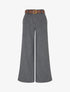 Pantalon ample à rayures - Gris foncé - 1