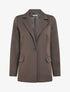 Blazer droit à épaulettes - Marron - 1