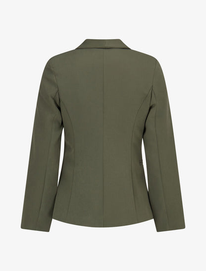 Veste à col smoking - Kaki - 2