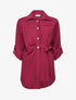 Chemise asymétrique effet drapé - Bordeaux - 1