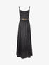 Robe longue à rayures irisées - Noir - 1