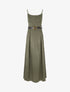 Robe longue à rayures irisées - Kaki - 1