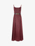 Robe longue à rayures irisées - Bordeaux - 1
