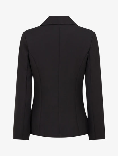 Blazer uni boutonné - Noir - 2