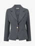 Blazer uni boutonné - Gris - 1