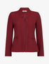 Veste à col cranté - Rouge brique - 1