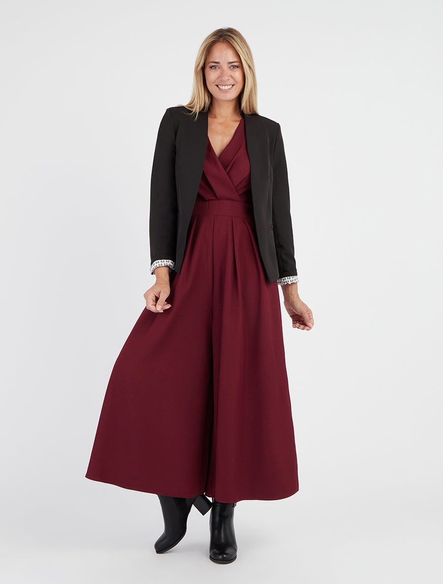 Veste droite à épaulettes - Noir - 8