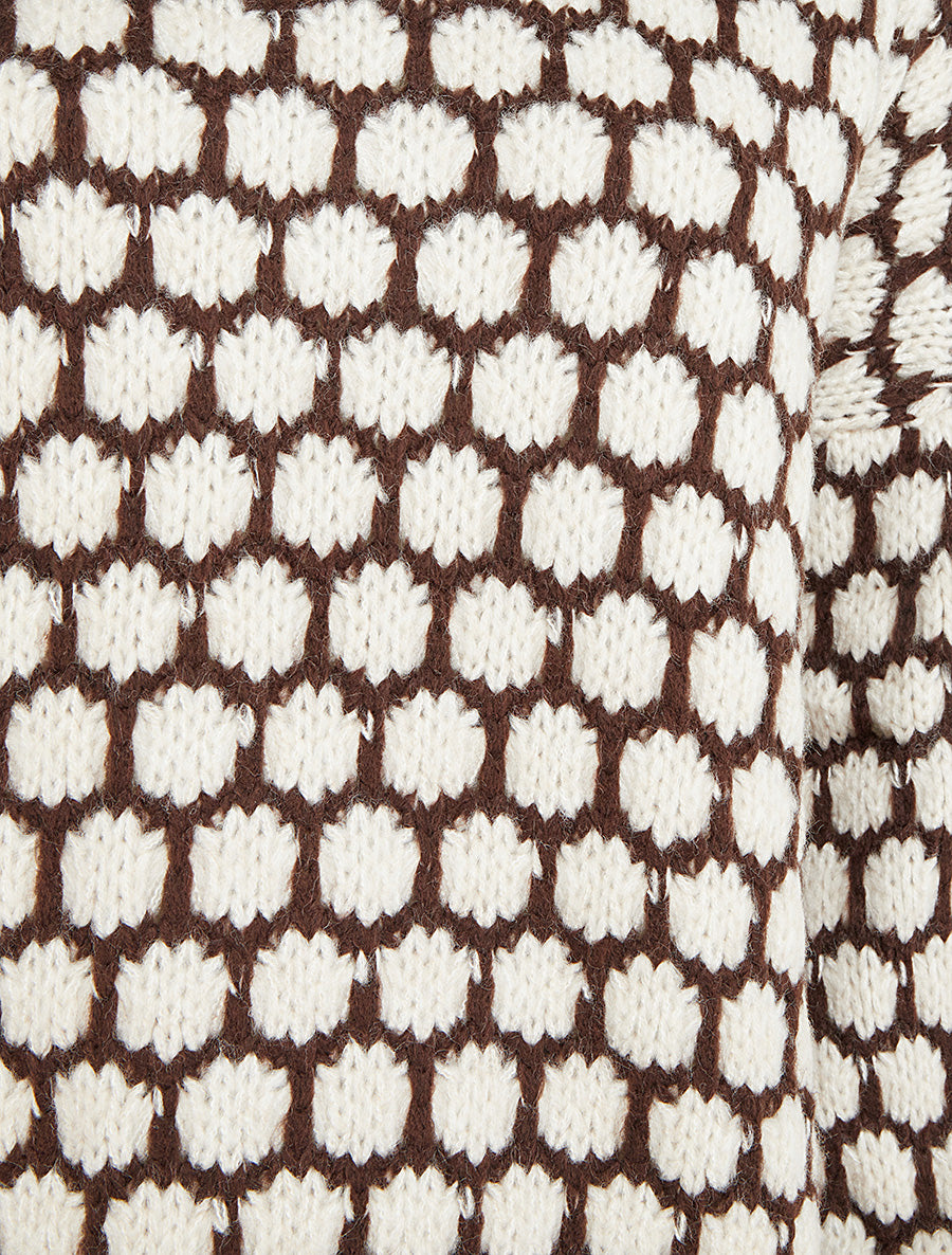 Pull en grosse maille à motif nid d&
