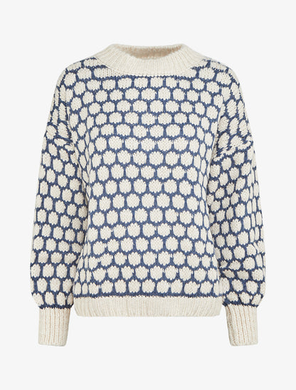 Pull en grosse maille à motif nid d&