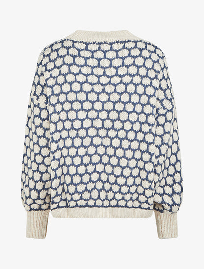 Pull en grosse maille à motif nid d&