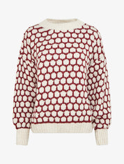 Pull en grosse maille à motif nid d&