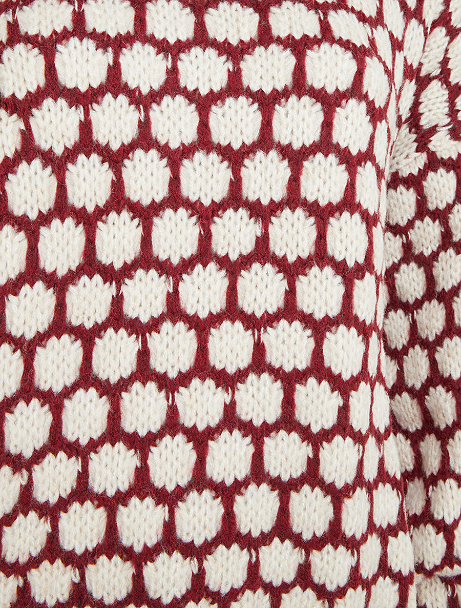 Pull en grosse maille à motif nid d&