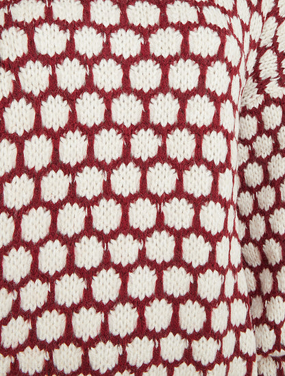Pull en grosse maille à motif nid d&