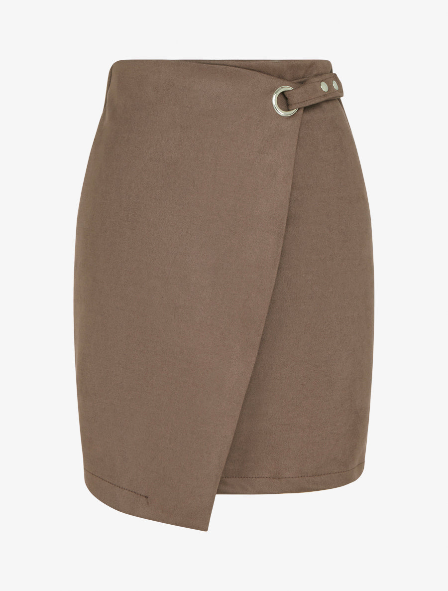 Wickelrock mit Öse - Braun
