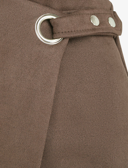 Wickelrock mit Öse - Braun