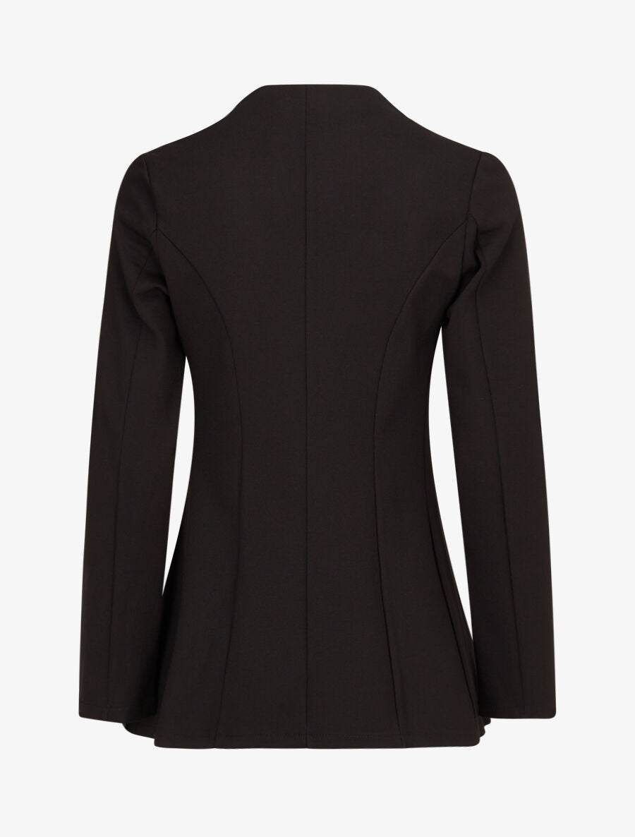 Veste à col biseauté - Noir - 2