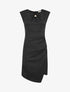 Robe style portefeuille à col bijou - Noir - 1
