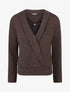 Pull superposé effet gaufré irisé - Chocolat - 1