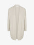 Gilet long ample à manches chauve-souris - Beige - 1