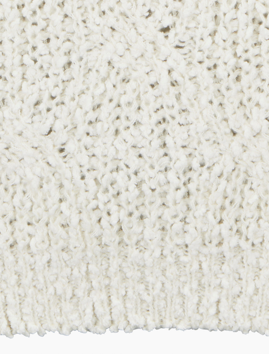 Pull droit en maille épaisse - Écru - 3