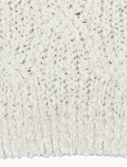 Pull droit en maille épaisse - Écru - 3