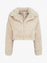 Blouson court à fourrure synthétique - Beige - 1