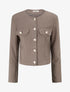 Veste en tweed coupe carrée - Taupe - 1