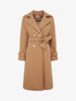 Manteau long croisé à boutons - Camel - 1