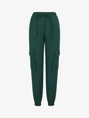 Pantalon cargo uni - Vert - 1