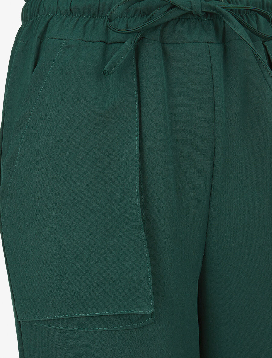 Pantalon cargo uni - Vert - 3